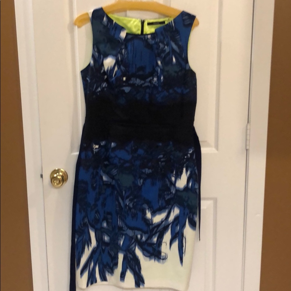 Dress. Blue, white and navy